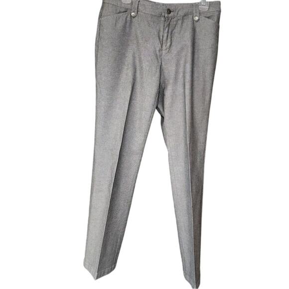 Christopher & Banks Vintage Gray and Black Herringbone Dress Pants Women's Sz 4 - Picture 6 of 9